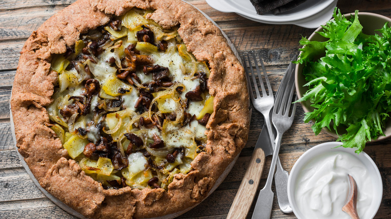 Potato mushroom galette 