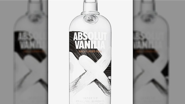 Bottle of Absolut Vanilla Vodka