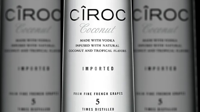 Ciroc Coconut Vodka bottle