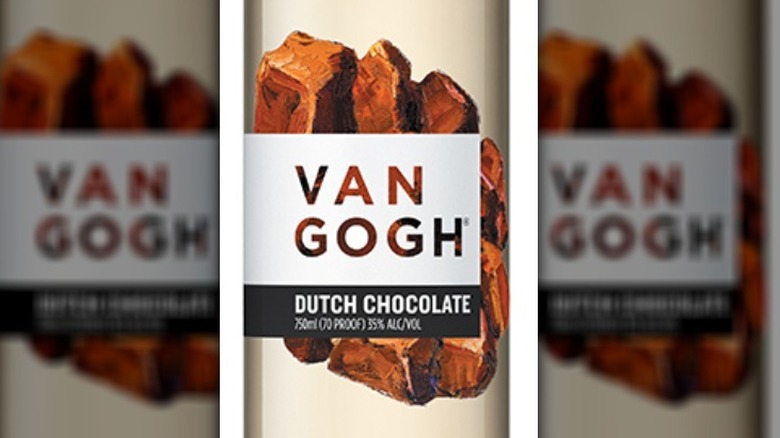 Bottle of Van Gogh Dutch Chocolate vodka