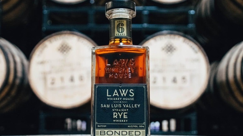 Bottle of Law's Whiskey House