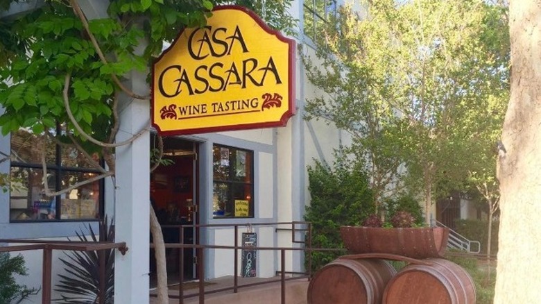 Casa Cassara Winery entrance