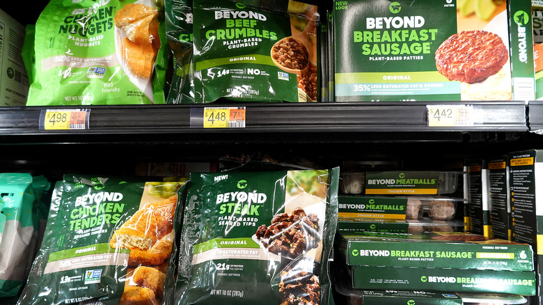 Beyond Meat products at supermarket