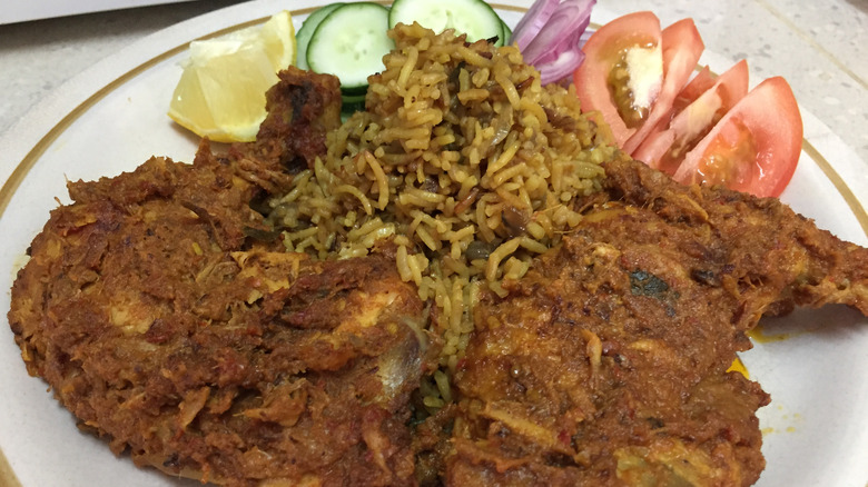 close up of Bangladeshi wedding chicken