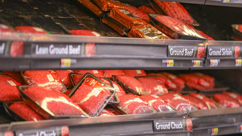 supermarket chuck and ground beef