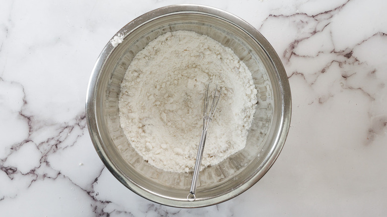 Cake mix in bowl