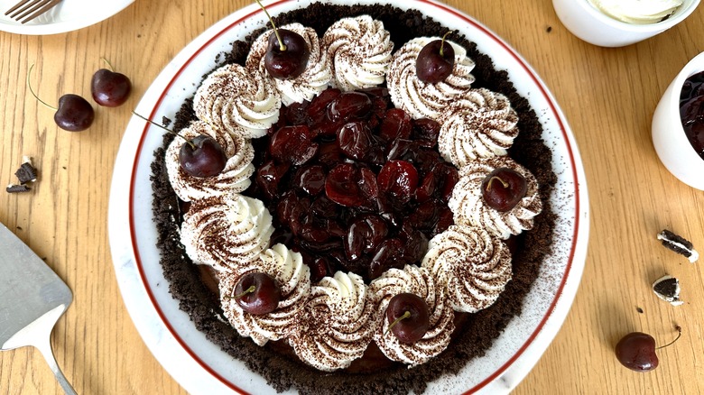 Black Forest Cream Pie with Oreo Crust