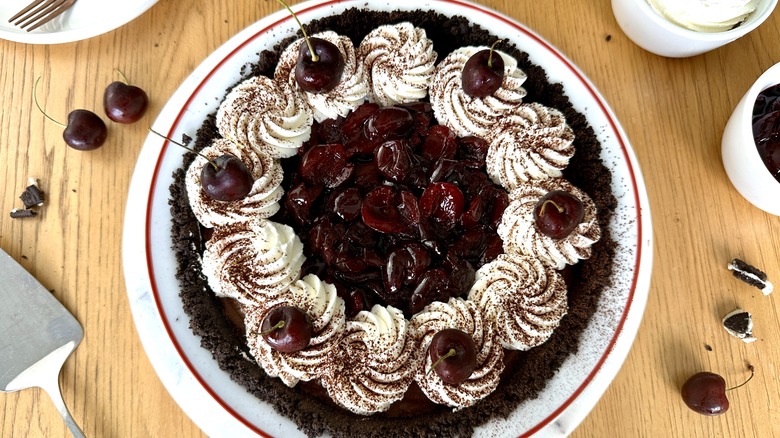 Black Forest Cream Pie with Oreo Crust