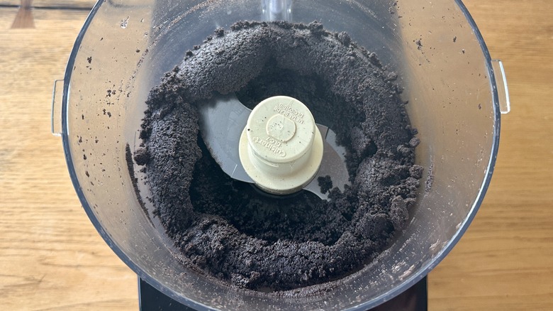 Oreo crust in food processor