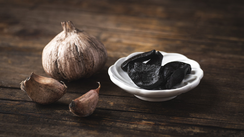 black garlic bulb