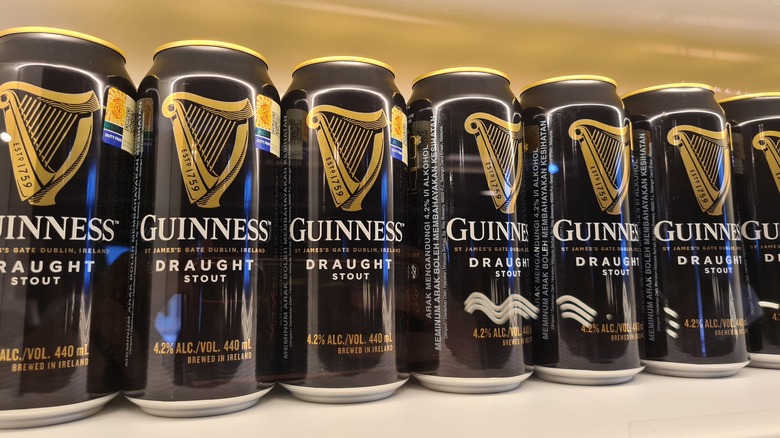 Cans of Guinness