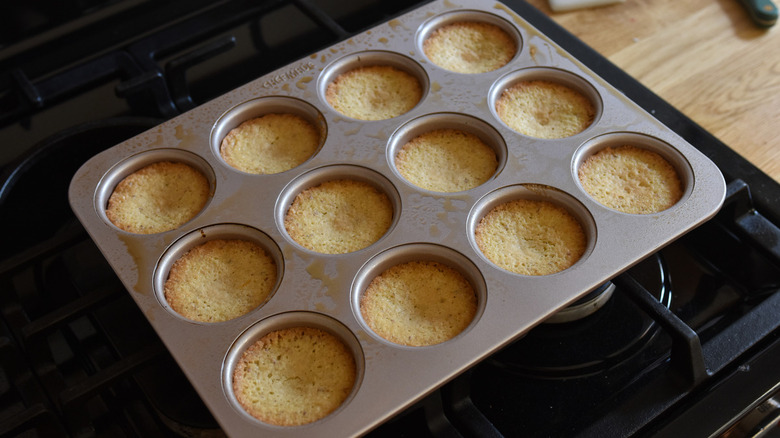 tea cakes in muffin pan