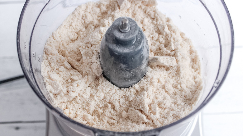 flour in food processor