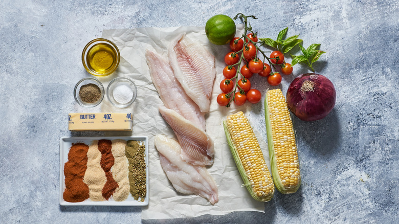 ingredients on a table