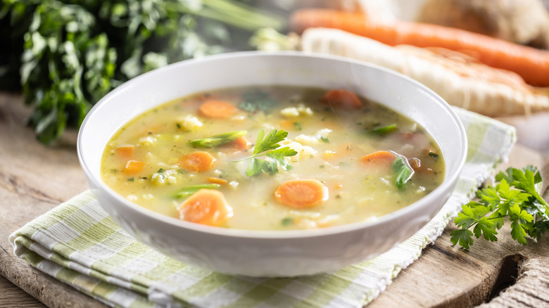 bowl of vegetable soup