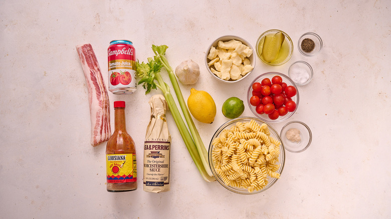 ingredients on a table