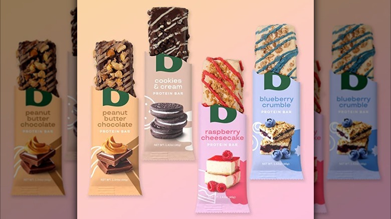 four flavors Bloom Protein Bars