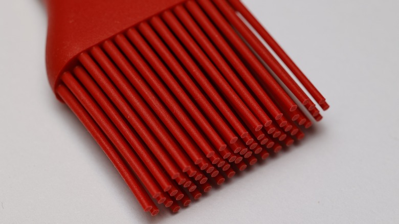 Close-up of silicone pastry brush