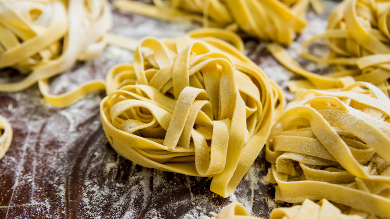 Balls of fresh pasta