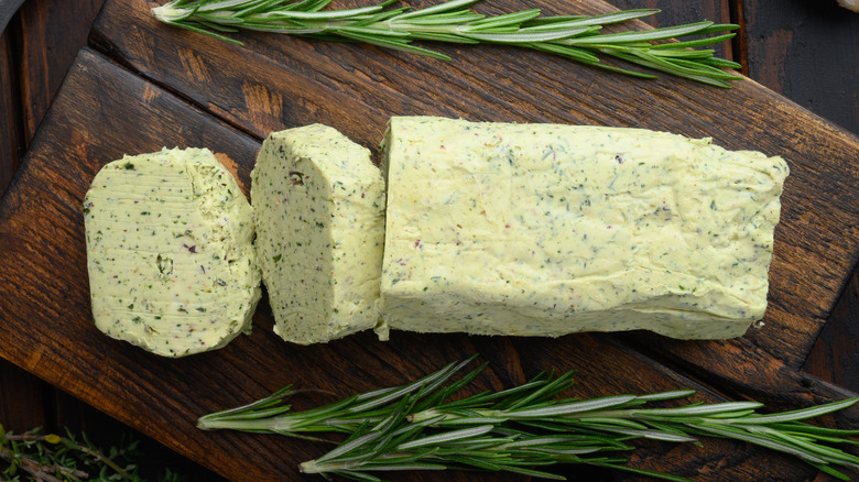 Compound butter with rosemary