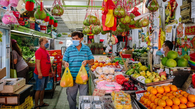 fruit market in Malaysia