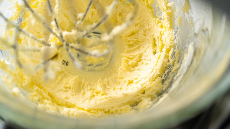 butter in stand mixer