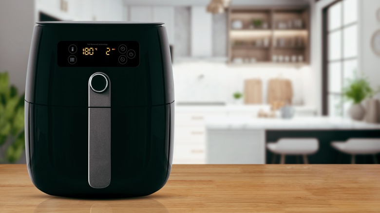 air fryer on kitchen counter