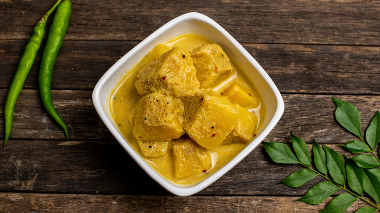 breadfruit curry in coconut milk