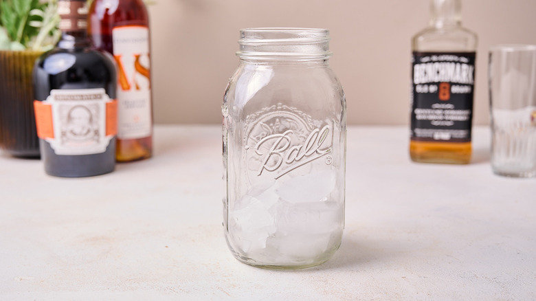 shaker filled with ice