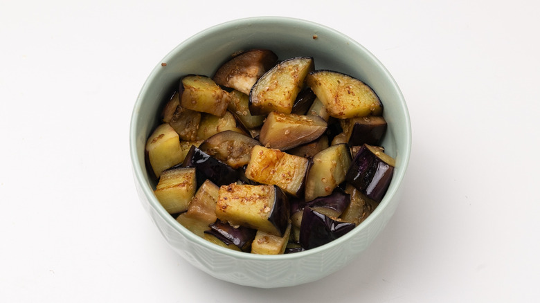 fried eggplant in a bowl