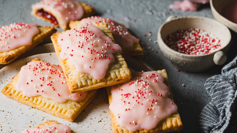 Homemade Pop-Tarts with sprinkles