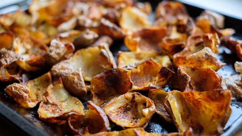 plain broiled potato skins