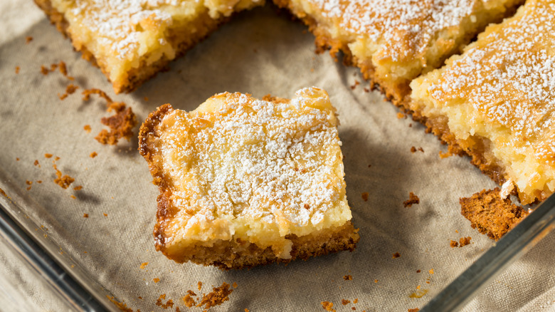 Gooey butter cake squares 