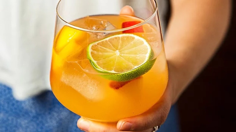 Peach Jalapeño Sangria