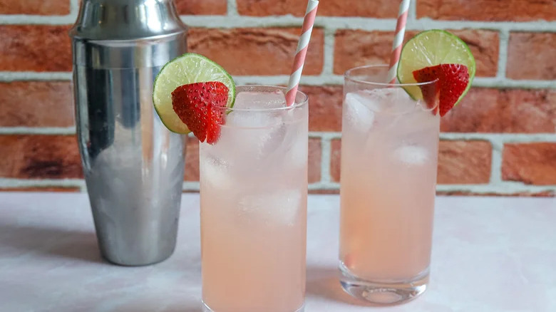 Summer Strawberry Paloma Cocktail