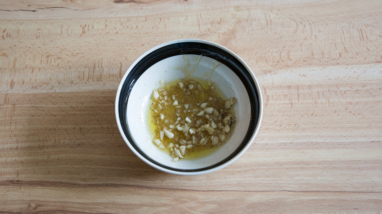 honey garlic marinade in bowl