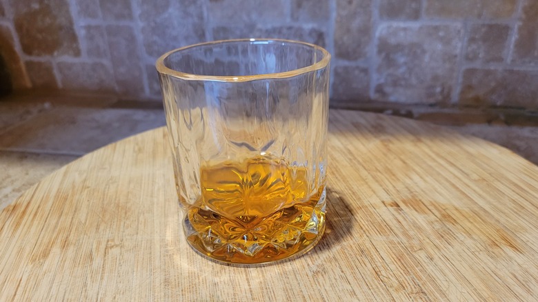 Whisky neat in a glass