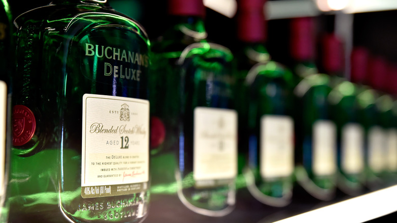 Buchanan's 12-year bottles