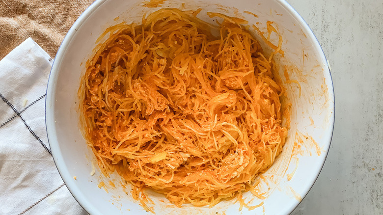 spaghetti squash in bowl