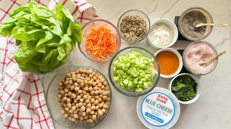 Buffalo chickpea wrap recipe ingredients