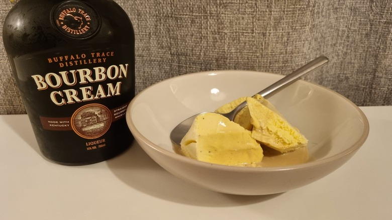 Bourbon Cream over ice cream