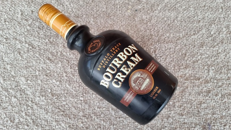 Bourbon Cream bottle laid down