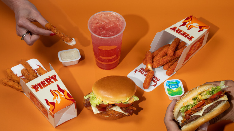 Burger King Fiery Menu items