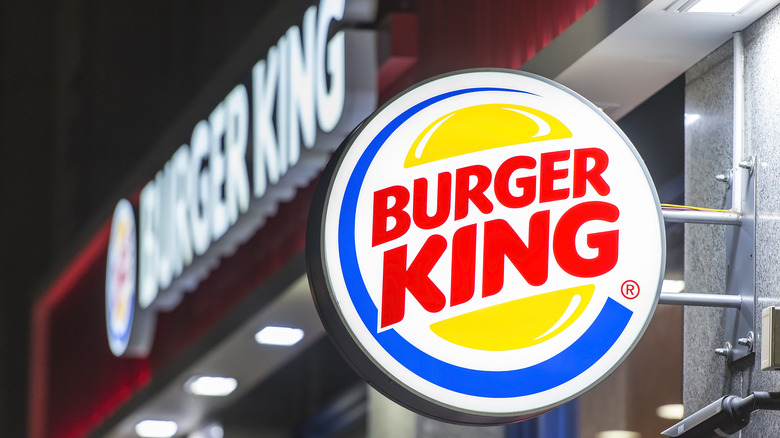 Burger King sign outside location