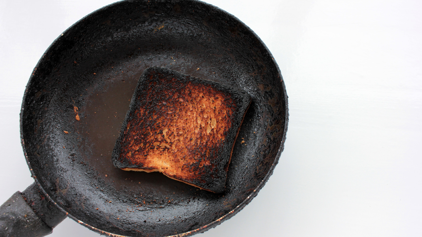 burnt food in pan
