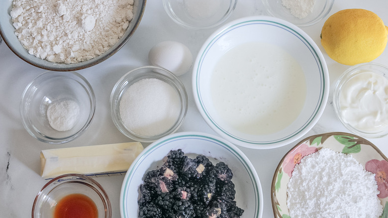 buttermilk blackberry scones ingredients 