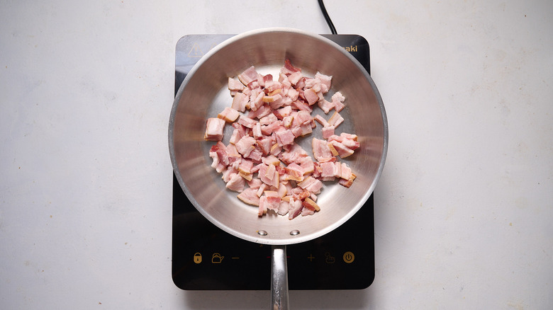 bacon in a skillet