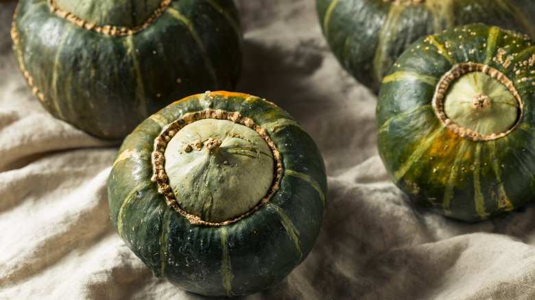 Ripe buttercup squash