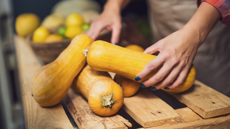 Ripe butternut squash