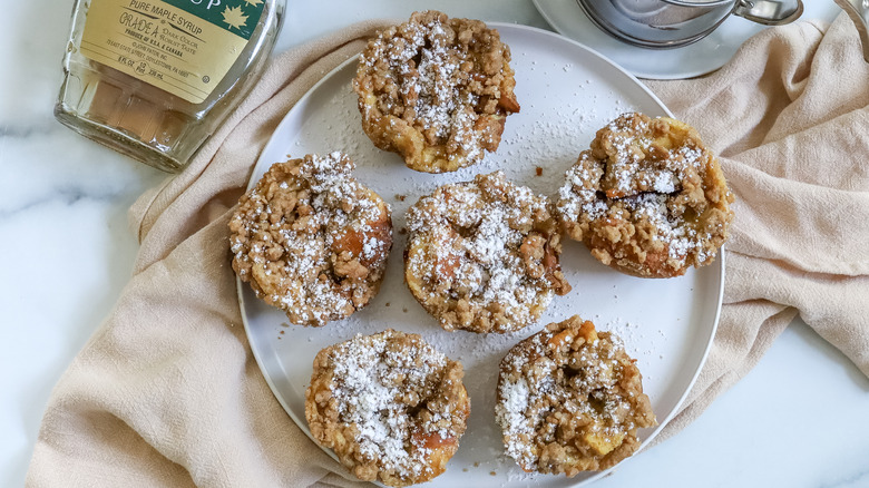 french toast muffins on plate